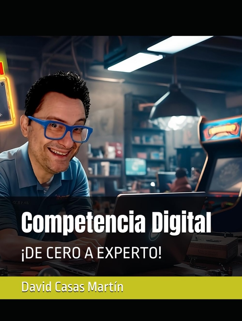 El Libro de Competencia Digital de David Casas M. Versión física a todo color, tapa blanda (copia)