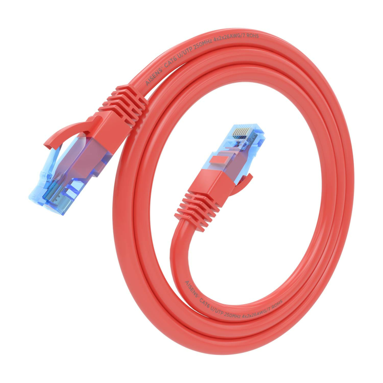 Cable de red latiguillo 0,5m Cat.6 UTP AISENS azul (copia)